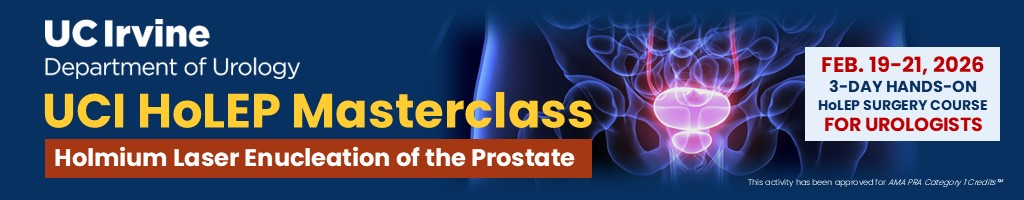 UCI HoLEP Masterclass: Holmium Laser Enucleation of the Prostate Banner